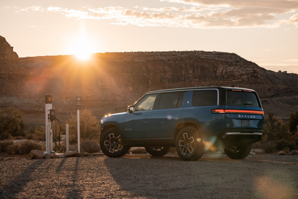The Rivian R1S.