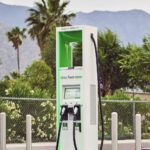 An Electrify America fast-charging station. Electrify America Expands 85% SOC Charging Limit to More Stations