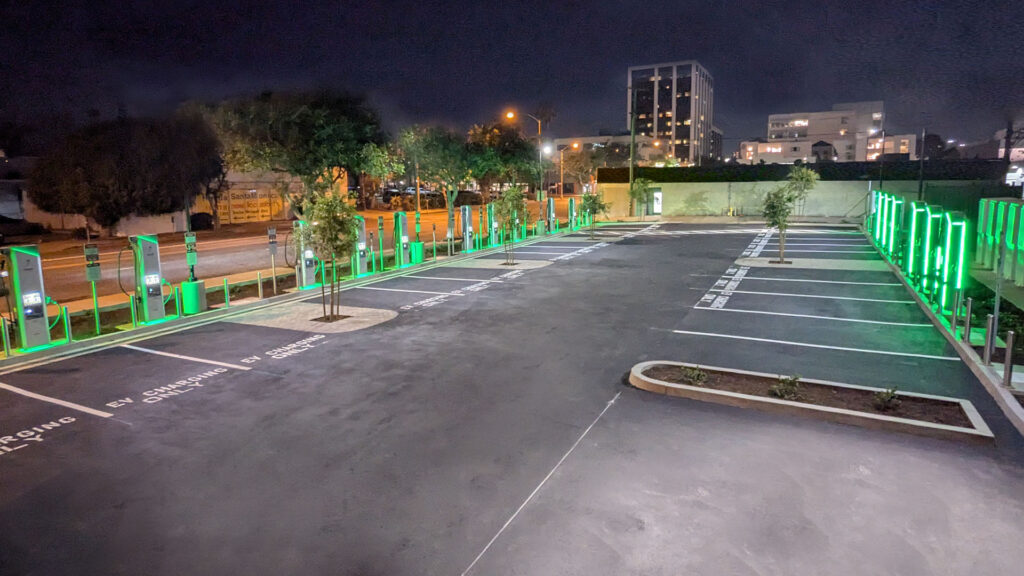 Electrify America's First Charging Station in Santa Monica. (Source: Electrify America)