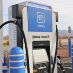 Pilot, GM, and EVgo DC fast charging station. Public DC fast-charging infrastructure (source: General Motors)