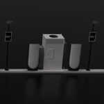 A pre-assembled Tesla Supercharging station. Pe-assembled Superchargers (Source: Tesla)