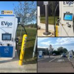 EVgo's DC fast chargers with NACS (SAE J3400) charging connectors. (source: EVgo)