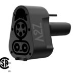 A2Z Thunderstorm CCS1-to-NACS DC fast charging adapter. (source: A2Z EV)