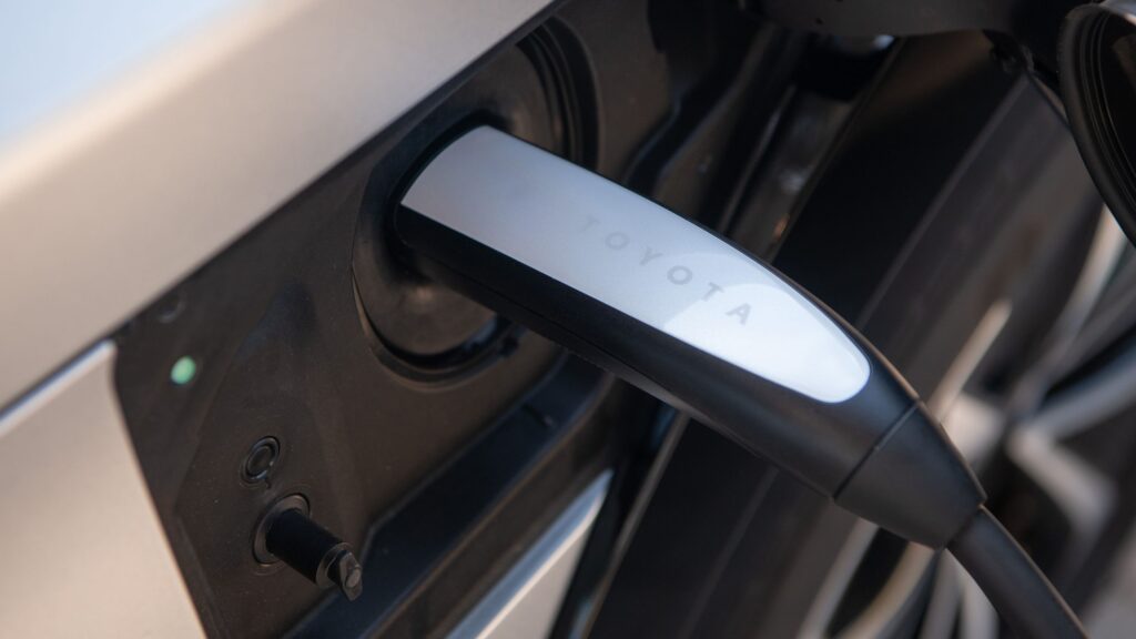 The 2026 Toyota bZ: NACS (SAE J3400) charging port. (Source: Toyota)
