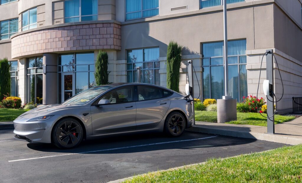 A Tesla Destination charging site. (Source: Tesla)