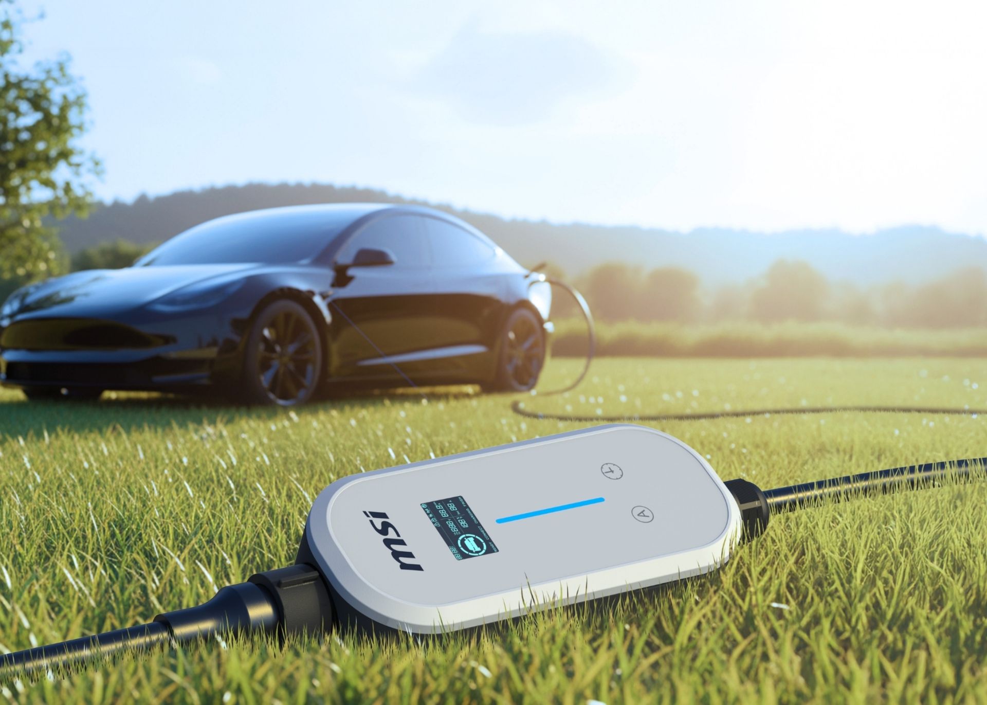 MSI EZgo 9.6-kW Portable EV Charger Comes With Built-In Thermal Sensor